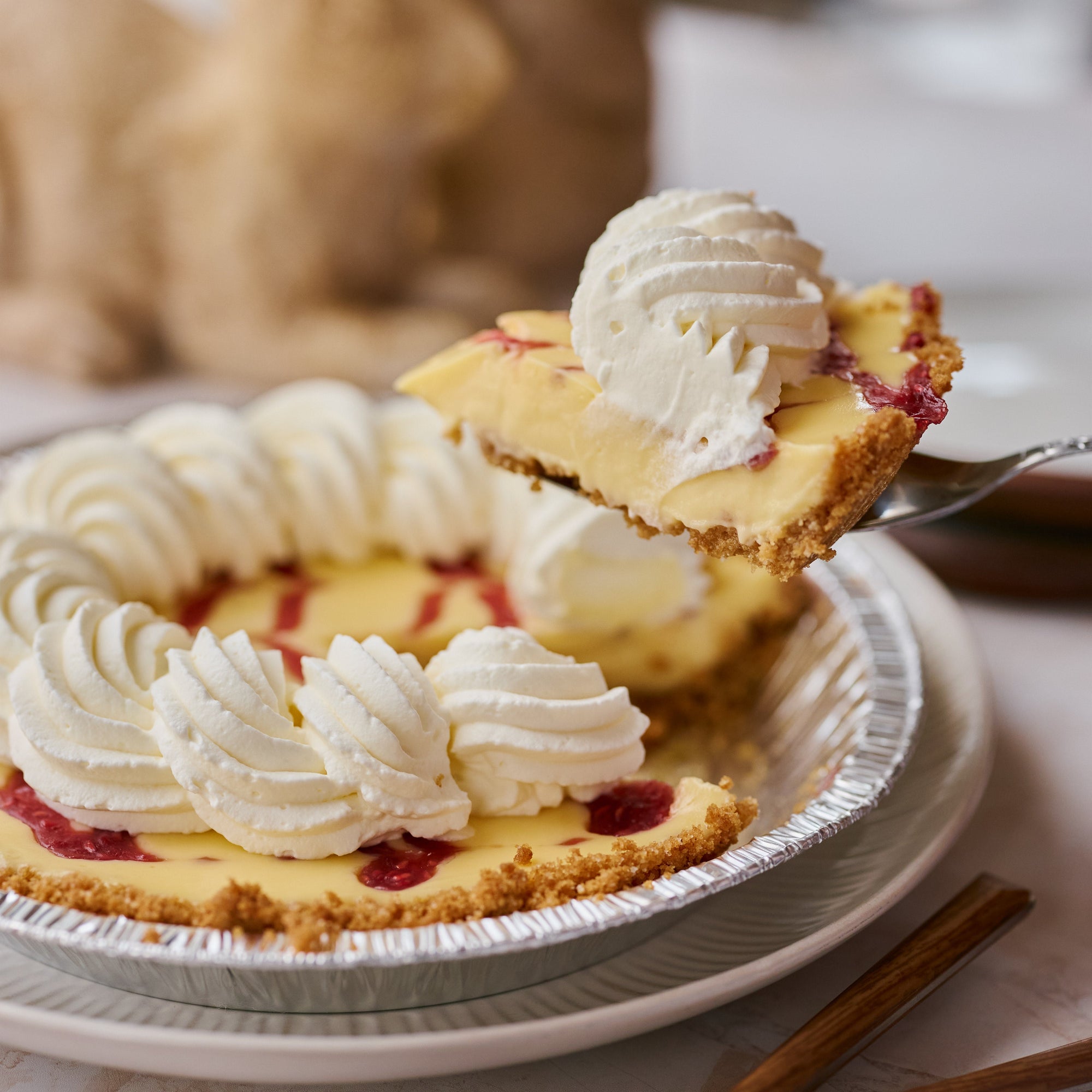 Lemon Raspberry Pie