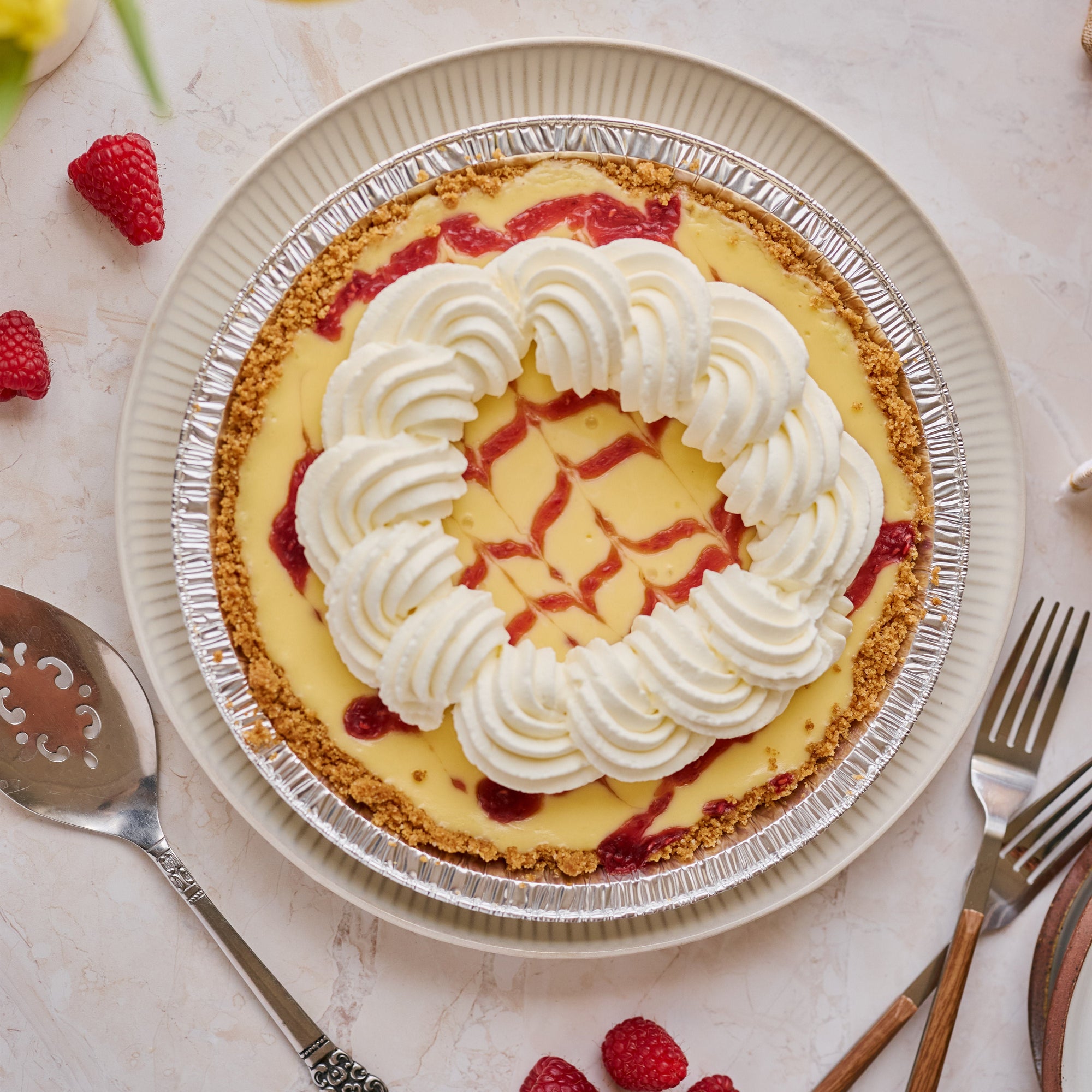 Lemon Raspberry Pie