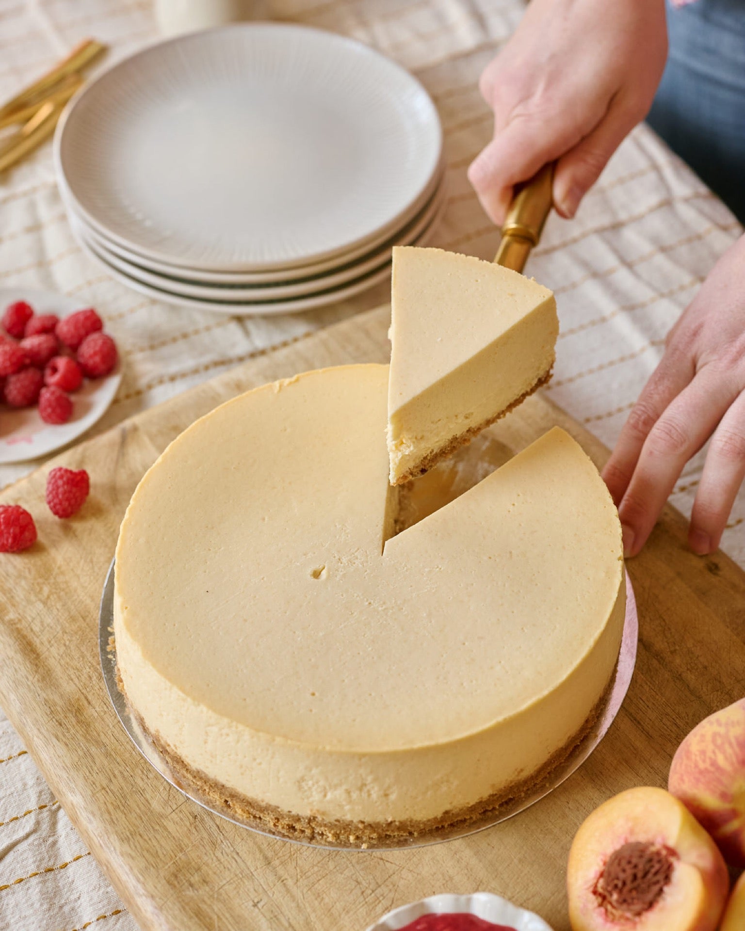 Cheesecake of the Month - Peach Melba