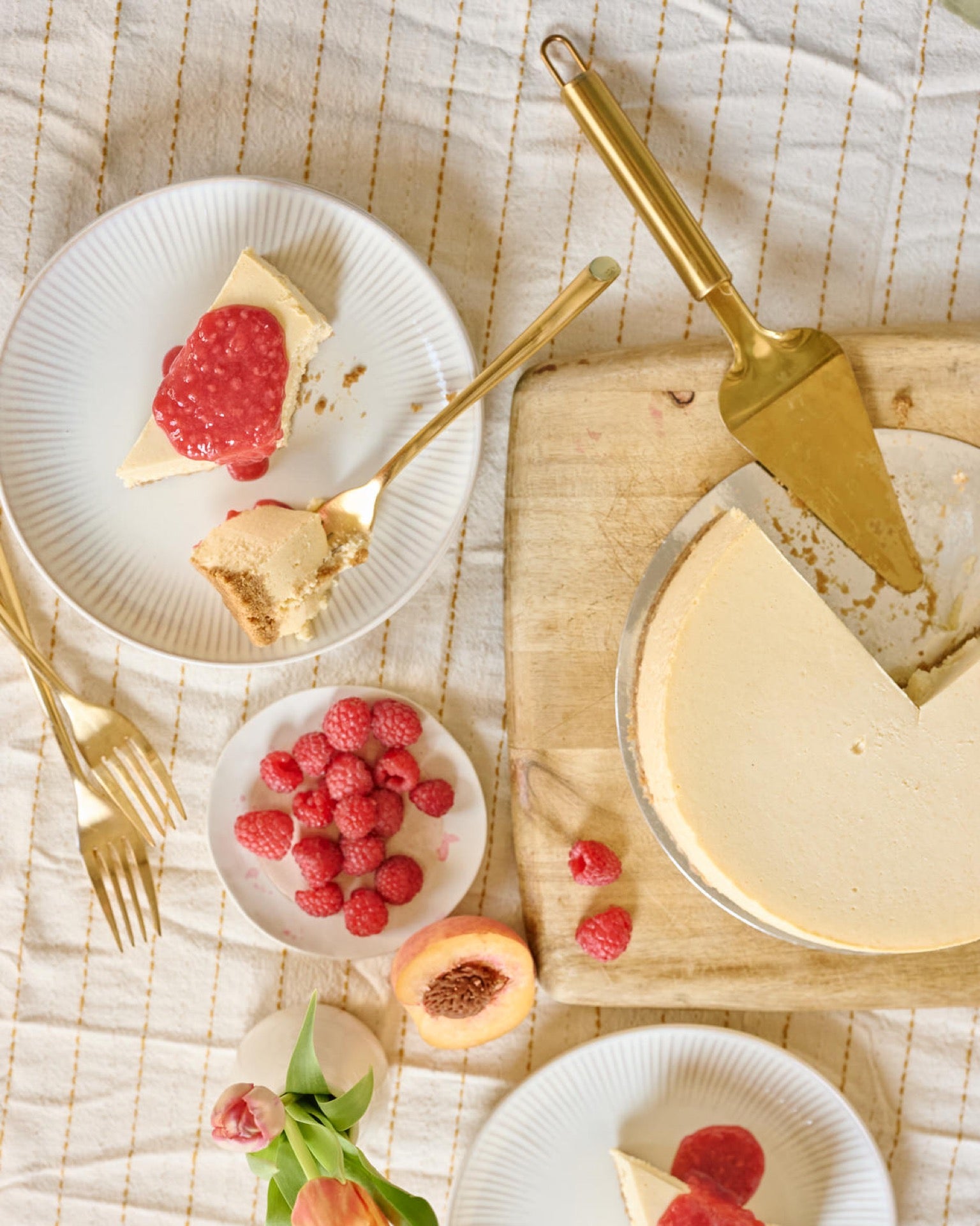 Cheesecake of the Month - Peach Melba