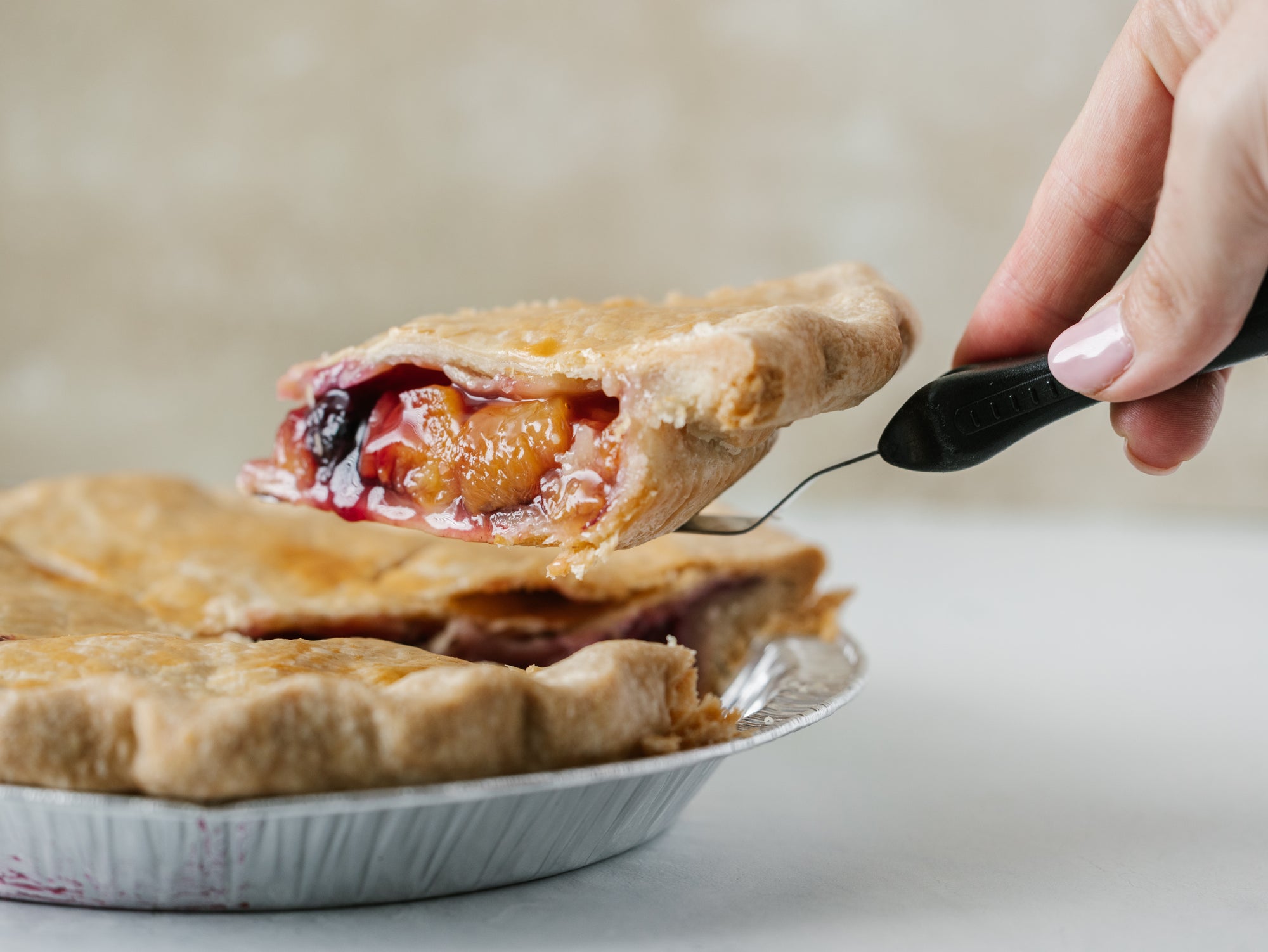 Peach Blueberry Pie