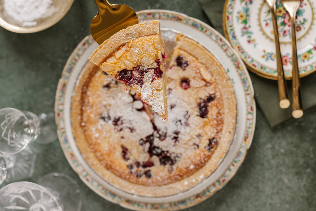 Lemon Cranberry Almond Chess Pie