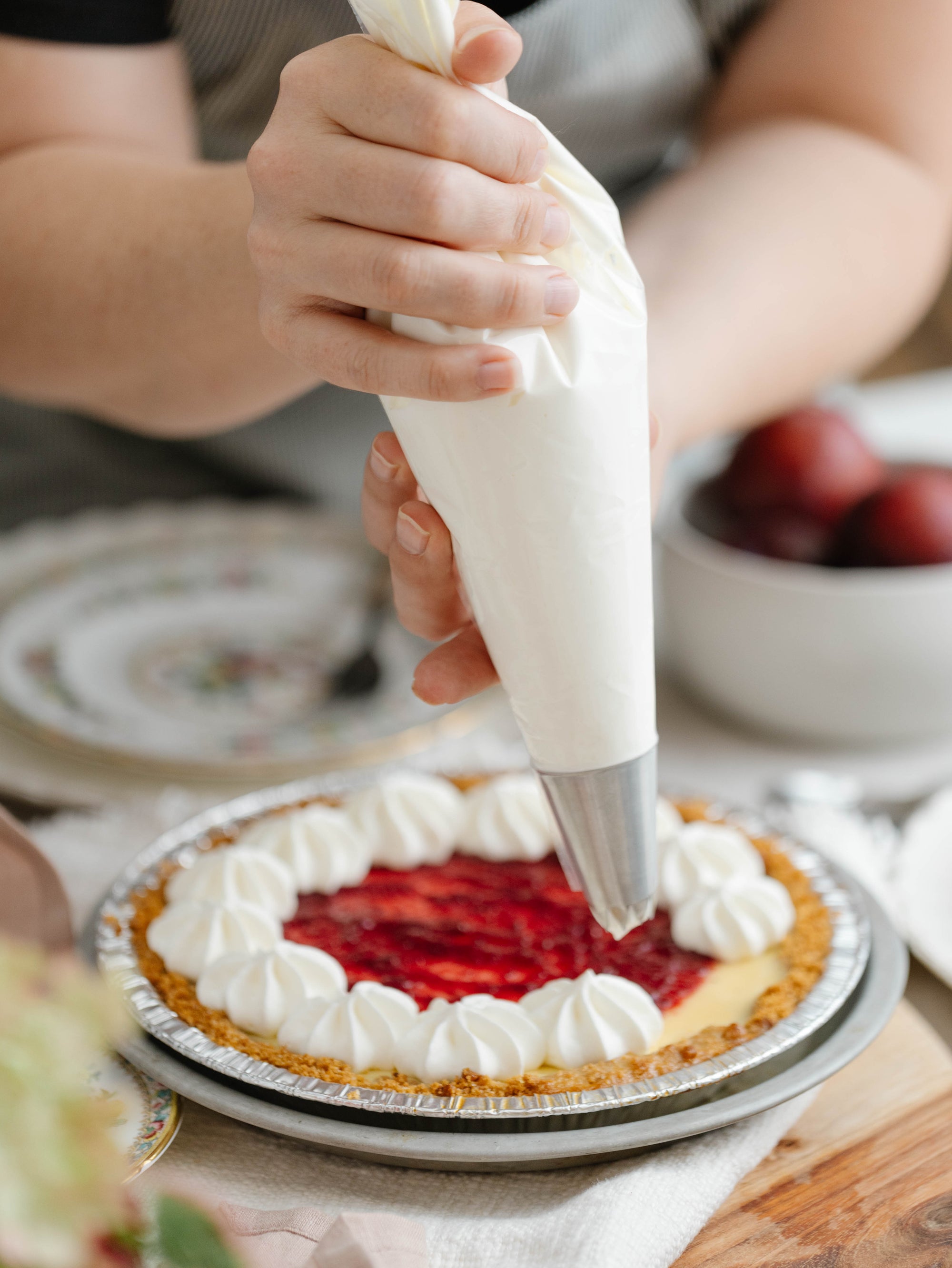 Cranberry Orange Cream Pie