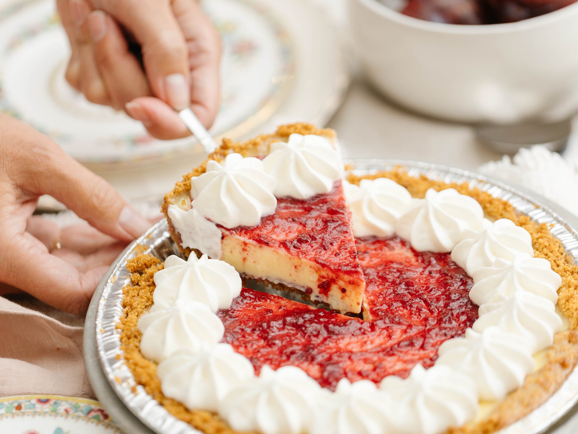 Cranberry Orange Cream Pie