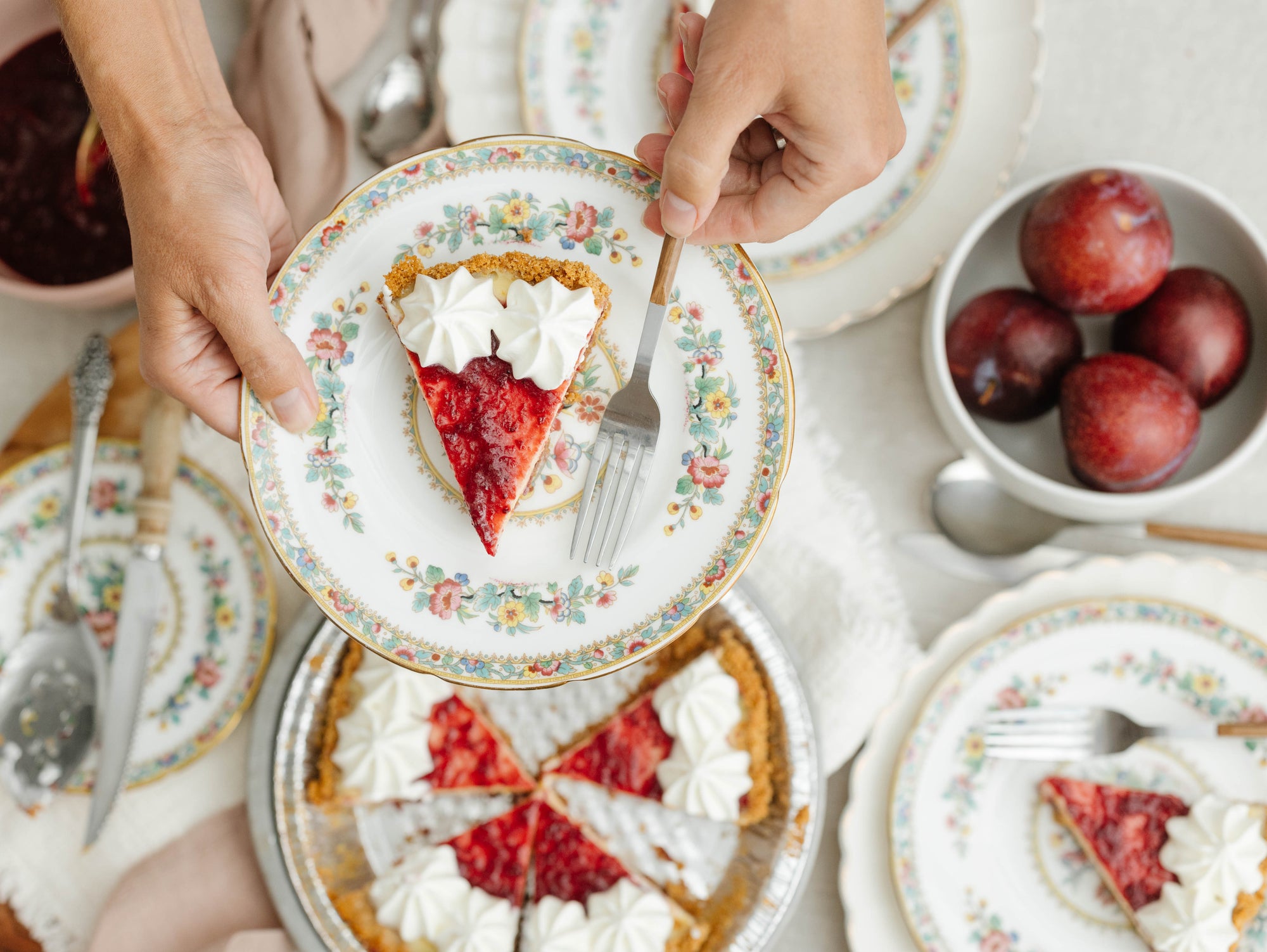 Cranberry Orange Cream Pie