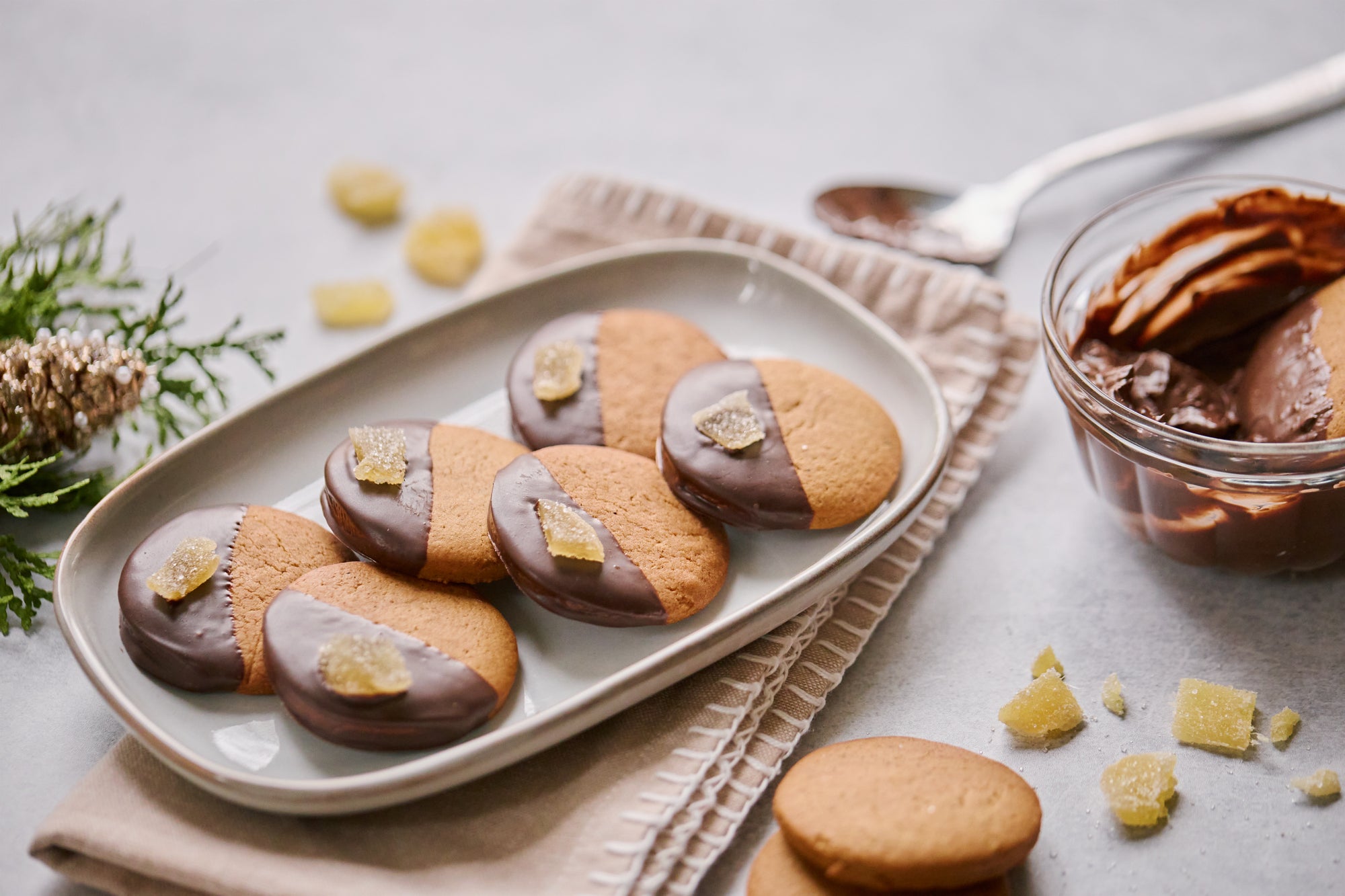 Chocolate Dipped  Ginger Snaps