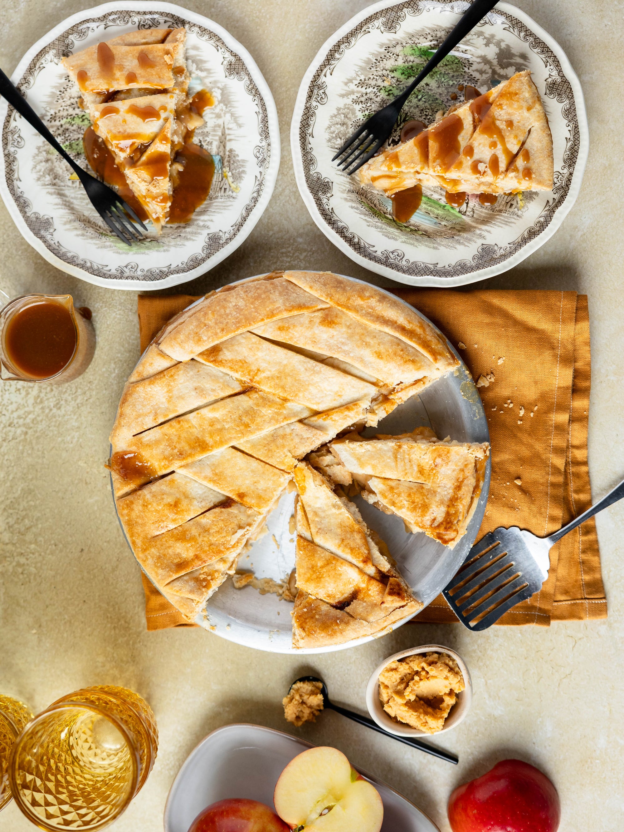 Miso Caramel Apple Pie