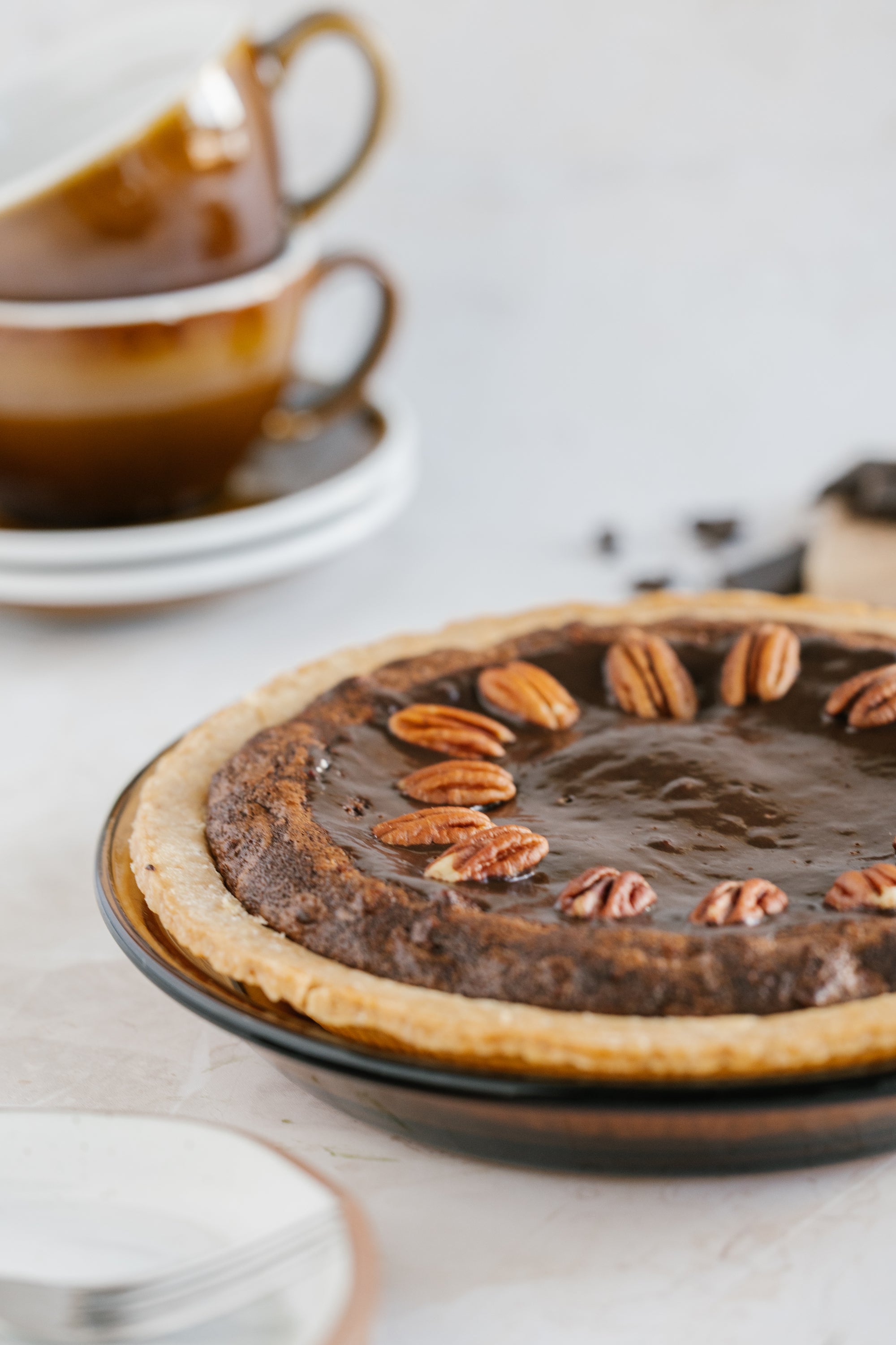 Browned Butter Chocolate Pecan Pie
