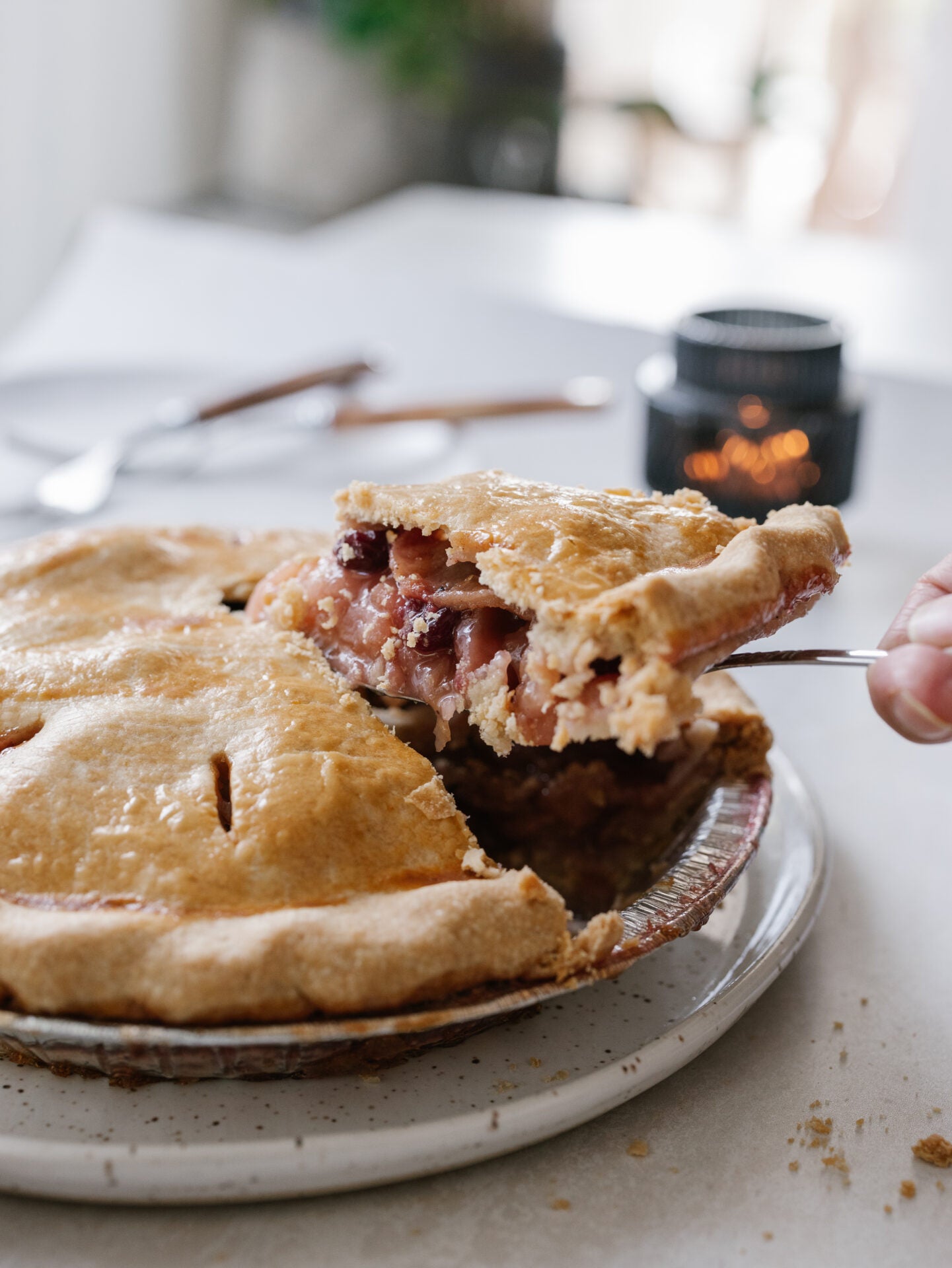 Apple Cranberry Pie