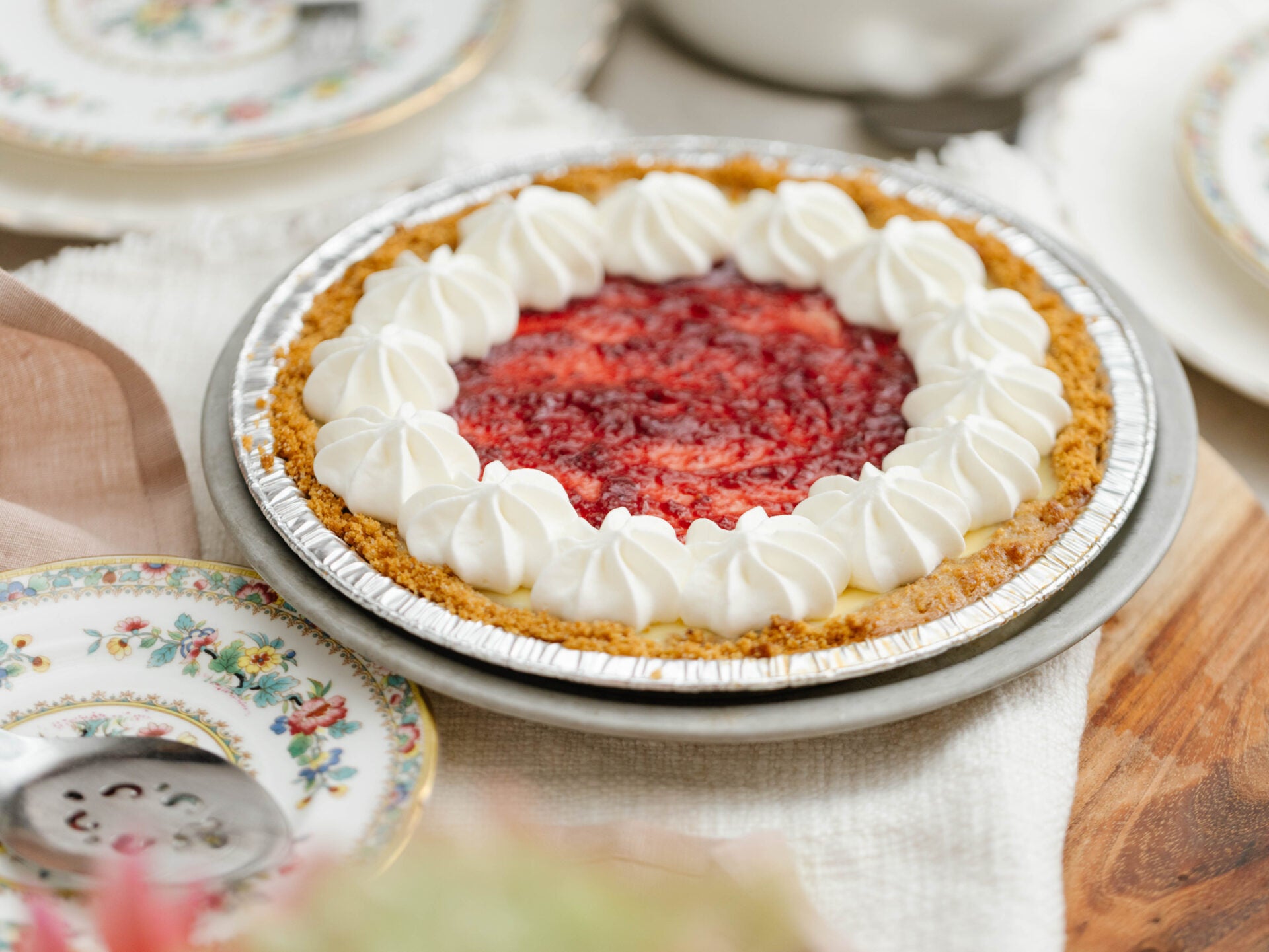 Cranberry Orange Cream Pie