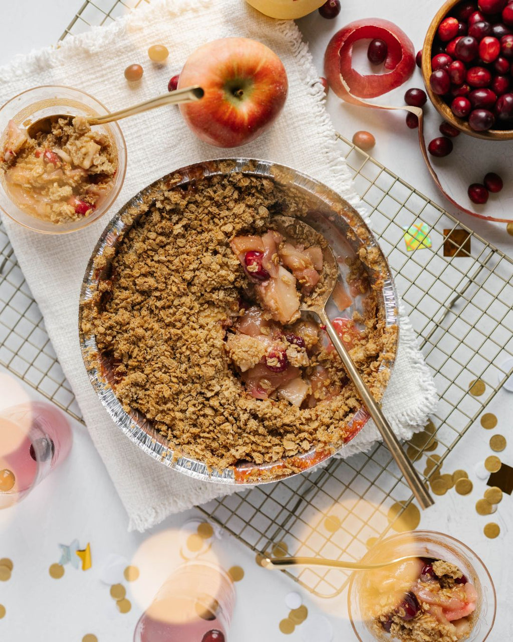 Apple Cranberry Fruit Crisp
