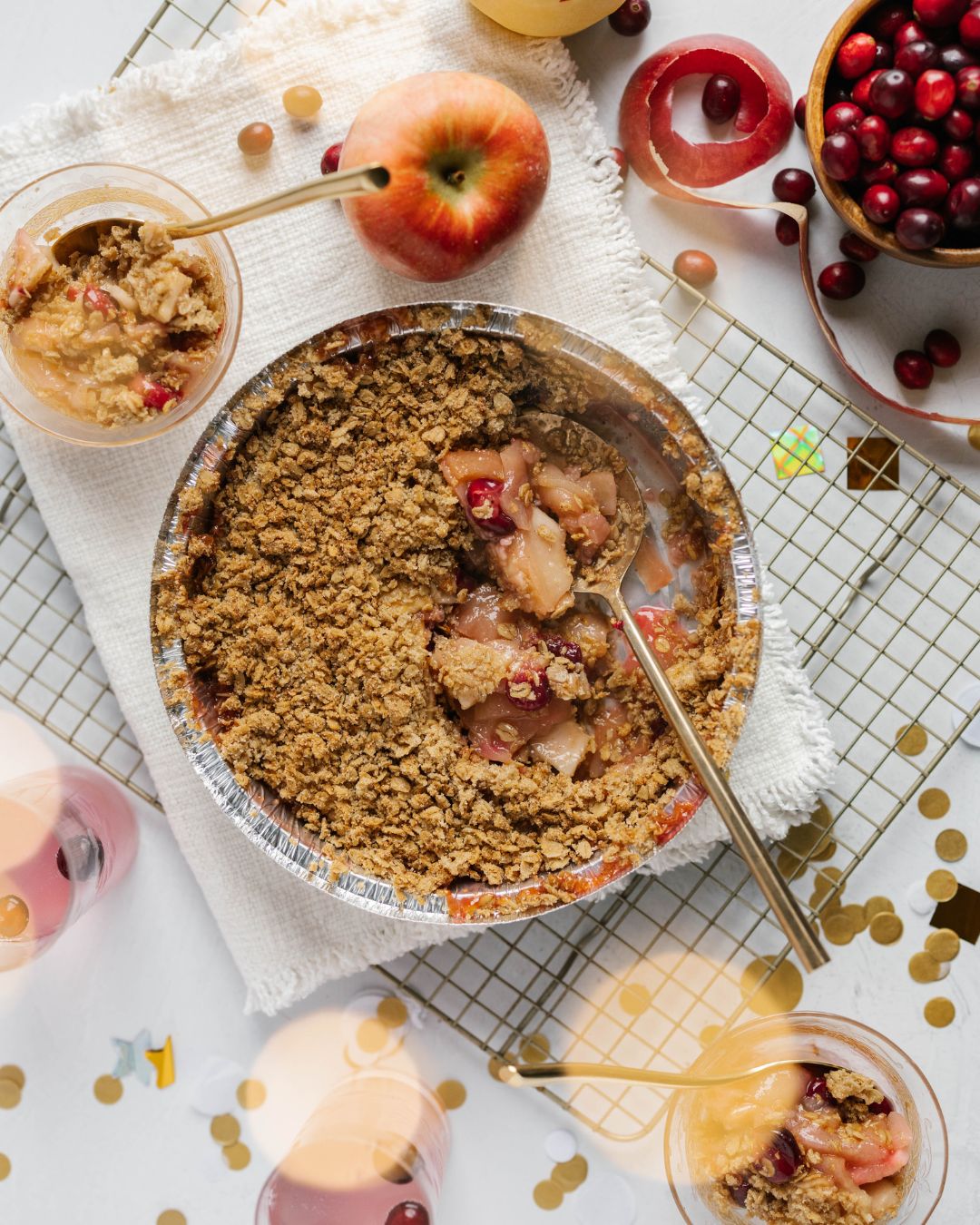 Apple Cranberry Fruit Crisp