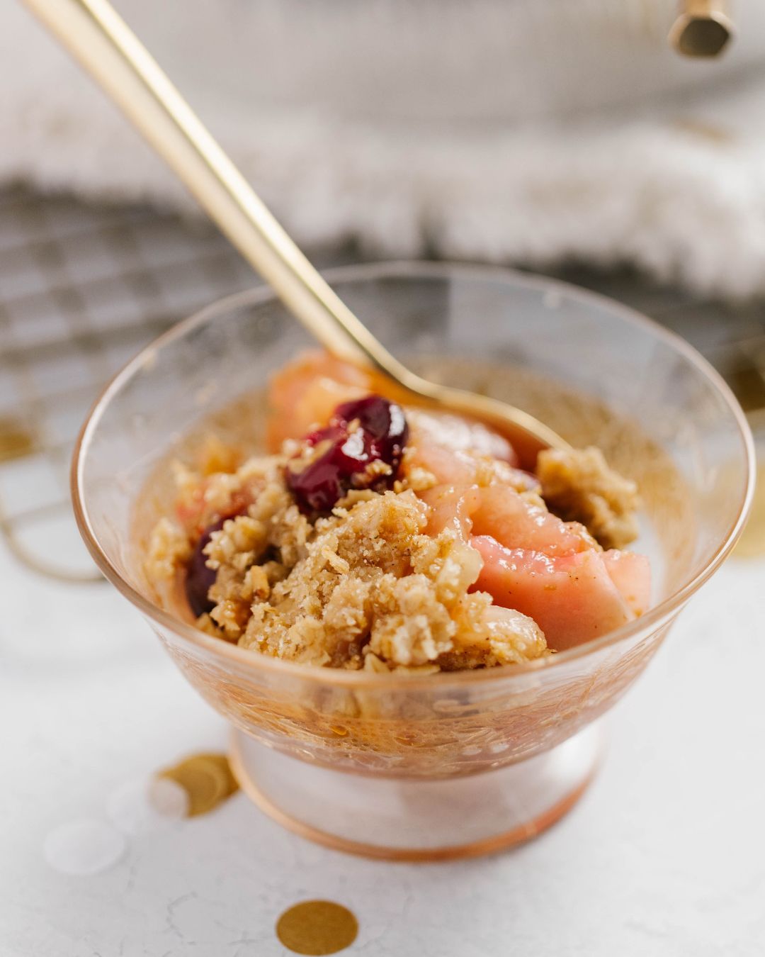 Apple Cranberry Fruit Crisp