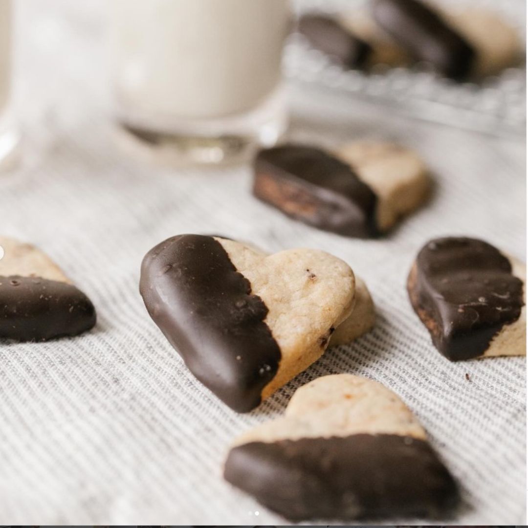 Cherry Chocolate Heart Cookies