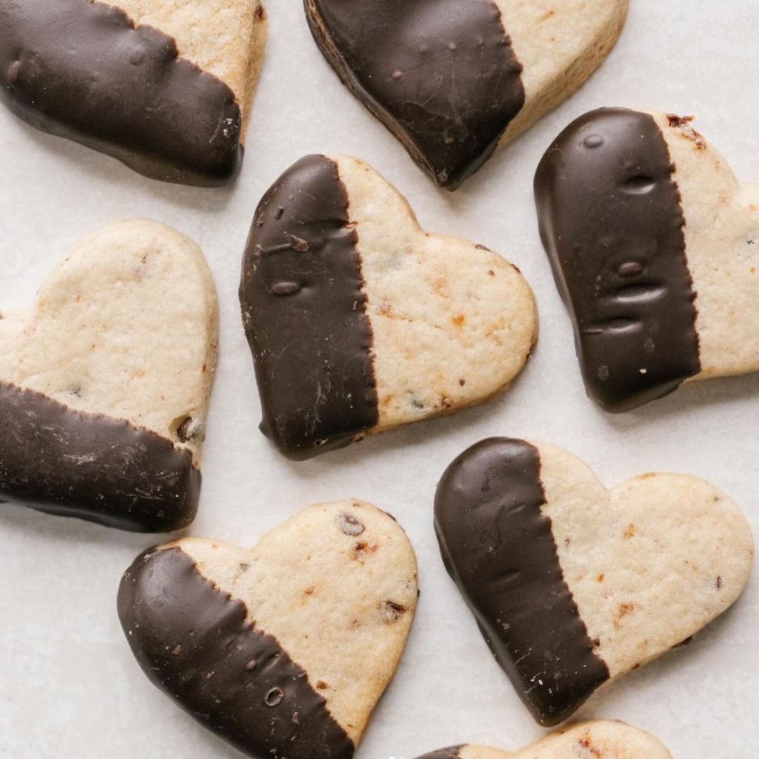 Cherry Chocolate Heart Cookies