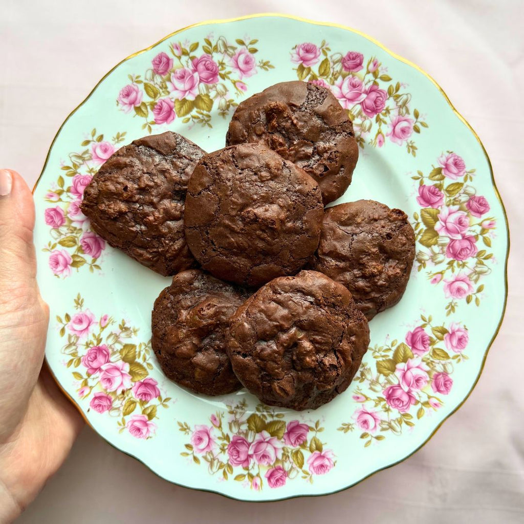 Walnut Chocolate Brownie Cookies