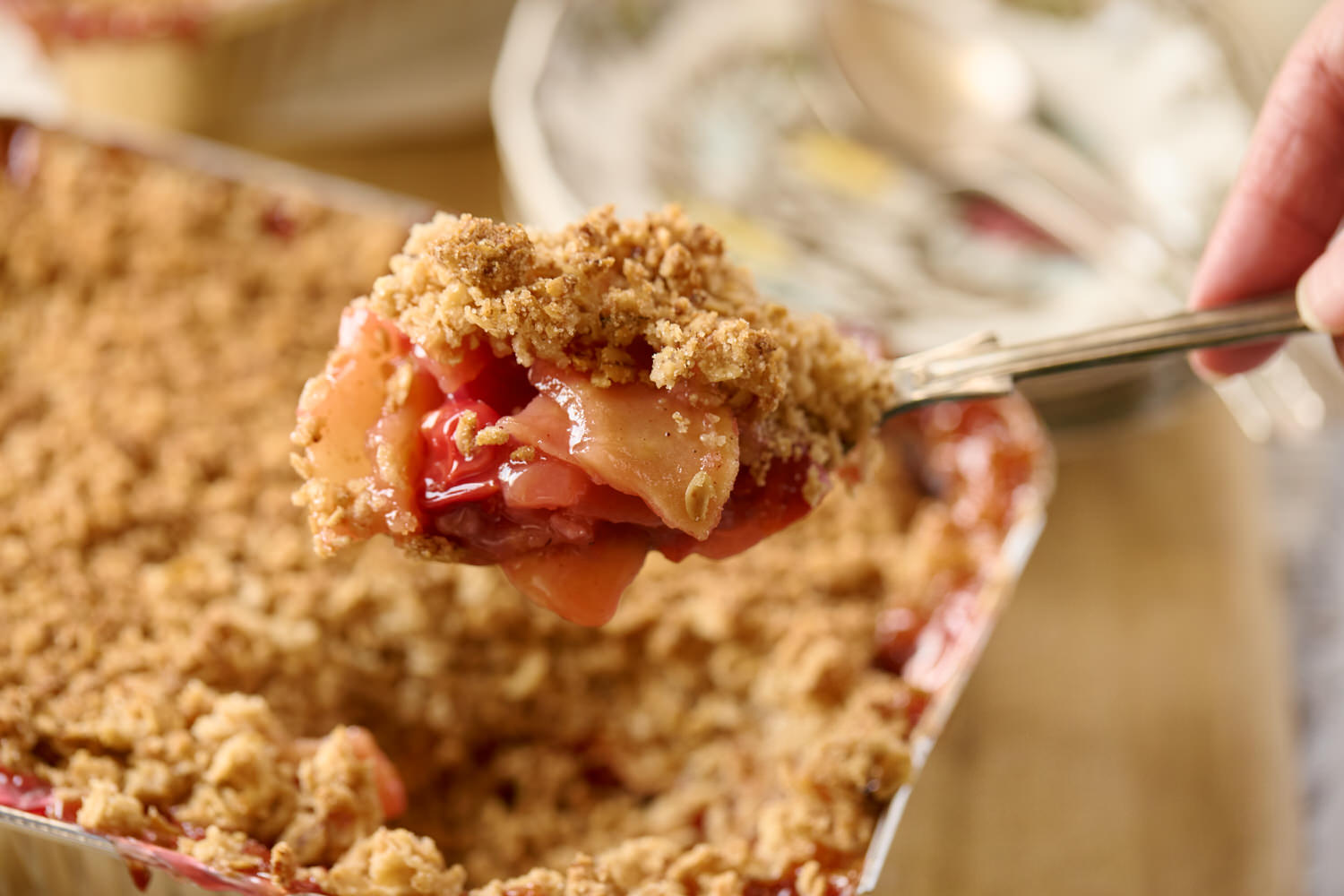 Apple Cherry Fruit Crisp